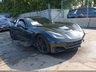 2017 Chevrolet Corvette Stingray Черный vin: 1G1YB2D70H5113664