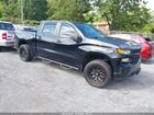 2021 Chevrolet Silverado 1500 4wd  Short Bed Custom Black vin: 1GCPYBEK2MZ418297