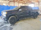 2021 Chevrolet Silverado K1500 Custom Black vin: 1GCPYBEK8MZ307110