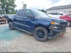 2020 Chevrolet Silverado 1500 4wd  Short Bed Custom Trail Boss Blue vin: 1GCPYCEF5LZ331677