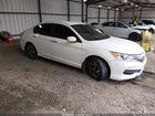 2016 Honda Accord Lx White vin: 1HGCR2F33GA008499