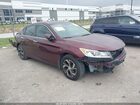 2017 Honda Accord Lx Burgundy vin: 1HGCR2F35HA211587