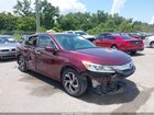 2017 Honda Accord Lx Burgundy vin: 1HGCR2F36HA202316