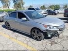 2017 Honda Accord Sport Серебряный vin: 1HGCR2F55HA196378