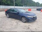 2018 Honda Accord Lx Blue vin: 1HGCV1F10JA056537