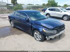 2019 Honda Accord Lx Blue vin: 1HGCV1F1XKA141550