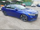 2019 Honda Accord Sport Blue vin: 1HGCV1F30KA140246