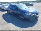 2017 Nissan Maxima 3.5 S Синий vin: 1N4AA6AP2HC372391