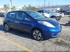2016 Nissan Leaf Sv Blue vin: 1N4BZ0CP3GC300346