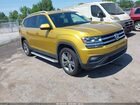 2018 Volkswagen Atlas 3.6l V6 Se Yellow vin: 1V2CR2CAXJC545429