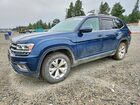 2018 Volkswagen Atlas Sel Blue vin: 1V2MR2CA9JC528092