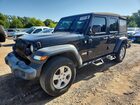 2018 Jeep Wrangler Unlimited Sport Black vin: 1C4HJXDG4JW147971