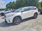 2019 Toyota Highlander Xle White vin: 5TDKZRFHXKS561497