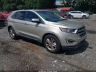 2017 Ford Edge Sel Beige vin: 2FMPK3J97HBC07160