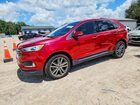 2020 Ford Edge Titanium Red vin: 2FMPK3K95LBB46172