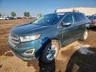 2016 Ford Edge Sel Синий vin: 2FMPK4J91GBB63354