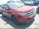 2017 Ford Edge Sel Red vin: 2FMPK4J98HBC13555