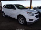 2017 Chevrolet Equinox Ls White vin: 2GNALBEKXH1554123