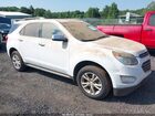 2017 Chevrolet Equinox Lt White vin: 2GNALCEK6H6251204
