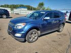 2016 Chevrolet Equinox Ltz Blue vin: 2GNFLGEK2G6136126