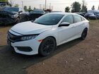 2016 Honda Civic Lx White vin: 2HGFC2E50GH007040