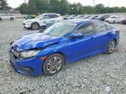 2017 Honda Civic Lx Blue vin: 2HGFC2F57HH513187