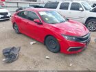 2020 Honda Civic Lx Red vin: 2HGFC2F69LH566507