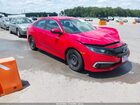 2020 Honda Civic Lx Red vin: 2HGFC2F6XLH541017