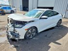 2018 Honda Civic Ex White vin: 2HGFC3B31JH355347