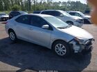 2016 Toyota Corolla L Silver vin: 2T1BURHE0GC487623