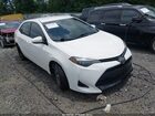 2018 Toyota Corolla Le White vin: 2T1BURHE6JC054721