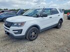 2018 Ford Explorer Police Interceptor White vin: 1FM5K8AR9JGC43399