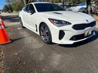 2019 Kia Stinger Gt White vin: KNAE35LC2K6052811
