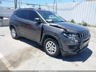 2017 Jeep Compass Sport Серый vin: 3C4NJCAB0HT668559