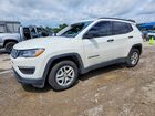 2021 Jeep Compass Sport White vin: 3C4NJCAB0MT508143