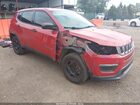 2019 Jeep Compass Sport Fwd Красный vin: 3C4NJCAB6KT615713