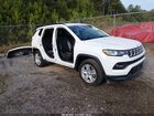 2022 Jeep Compass Latitude Fwd White vin: 3C4NJCBB6NT145900