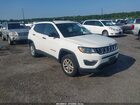 2018 Jeep Compass Sport 4x4 White vin: 3C4NJDAB6JT163394