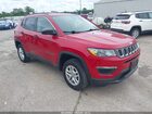 2019 Jeep Compass Sport 4x4 Red vin: 3C4NJDABXKT619589