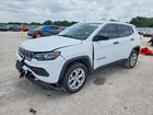 2024 Jeep Compass Sport White vin: 3C4NJDAN8RT173527