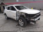 2019 Jeep Compass Latitude 4x4 White vin: 3C4NJDBB2KT839386