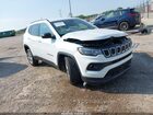 2024 Jeep Compass Latitude 4x4 White vin: 3C4NJDBN1RT117038