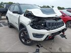 2018 Jeep Compass Trailhawk 4x4 White vin: 3C4NJDDB0JT129429