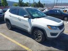2020 Jeep Compass Trailhawk 4x4 White vin: 3C4NJDDB8LT177196