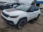 2023 Jeep Compass Trailhawk White vin: 3C4NJDDN5PT574686