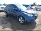 2016 Honda Hr-v Ex Blue vin: 3CZRU5H56GM705170