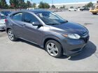 2017 Honda Hr-v Lx Gray vin: 3CZRU6H3XHG706262