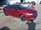 2018 Ford Fusion S Red vin: 3FA6P0G72JR267737
