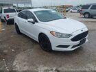 2018 Ford Fusion S White vin: 3FA6P0G73JR211323