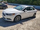 2017 Ford Fusion Se White vin: 3FA6P0HD0HR269324